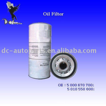 Truck & Excavator Oil Filter 5 000 670 700 Applied For Cat/Mack/Volvo